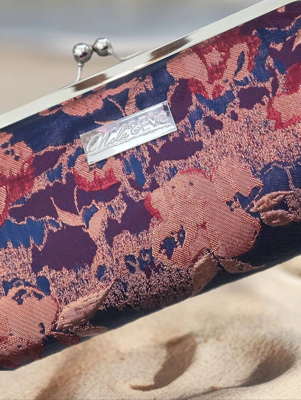 New Handmade Nola & Eve Limited ed croosbody clutch blossom bag